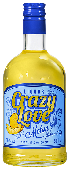 Liqueurs: Dessert liqueur "Crazy Love with Melon flavor"
