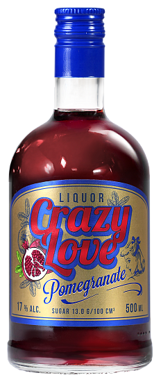 Liqueurs: Dessert liqueur "Crazy Love Pomegranate"