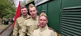 ОАО "Гомельский ликёро-водочный завод 'Радамир'" принял участие в военно-исторической реконструкции "Поезд Победы"